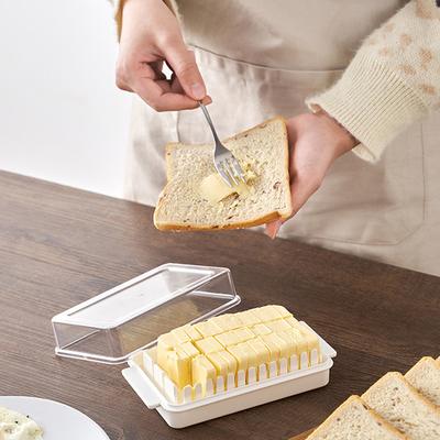 1/2 STÜCK Butter Schneidebox Käse Butter Aufbewahrungsbox mit Deckel Butterdose Stift Butterbehälter für Kühlschrank Küchenhelfer