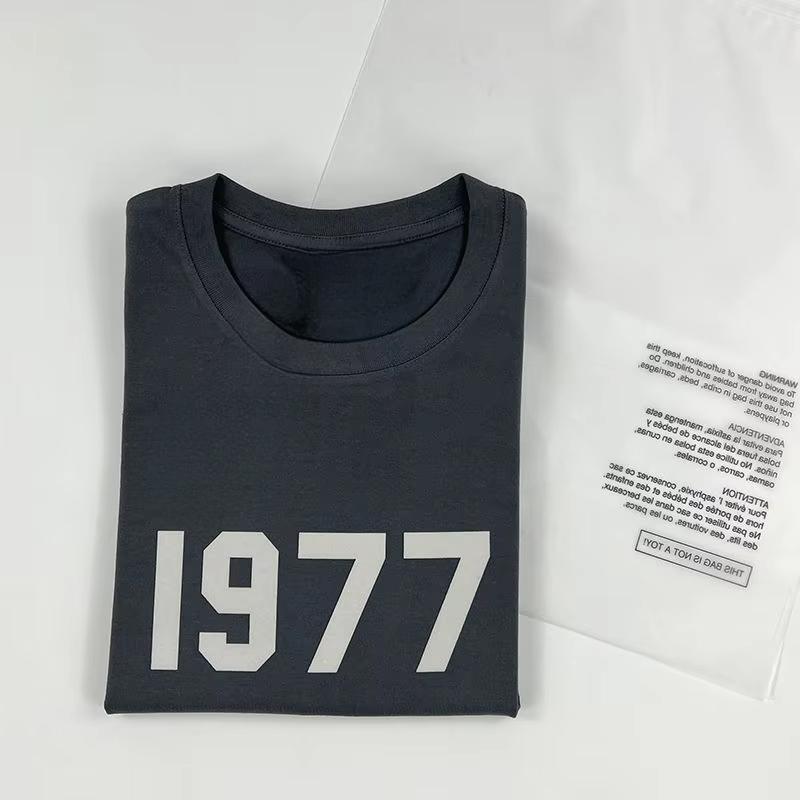Trend Brand 1977 Digital Printing Men's and Women's Crew Neck Short-sleeved T-shirt Couple's Summer American Trendy Brand