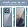 WANLONFENG XC Series For Motorola Edge 60 Fusion 5G Case TPU Acrylic Phone Cover with Tempered Glass (Big Lens Hole)