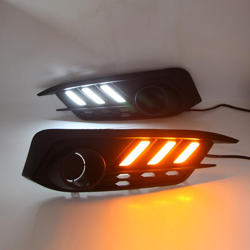17-Model Honda New Civic LED Daytime Running Lights: Tenth Gen Mustang-Style, 3-Color Flowing Design