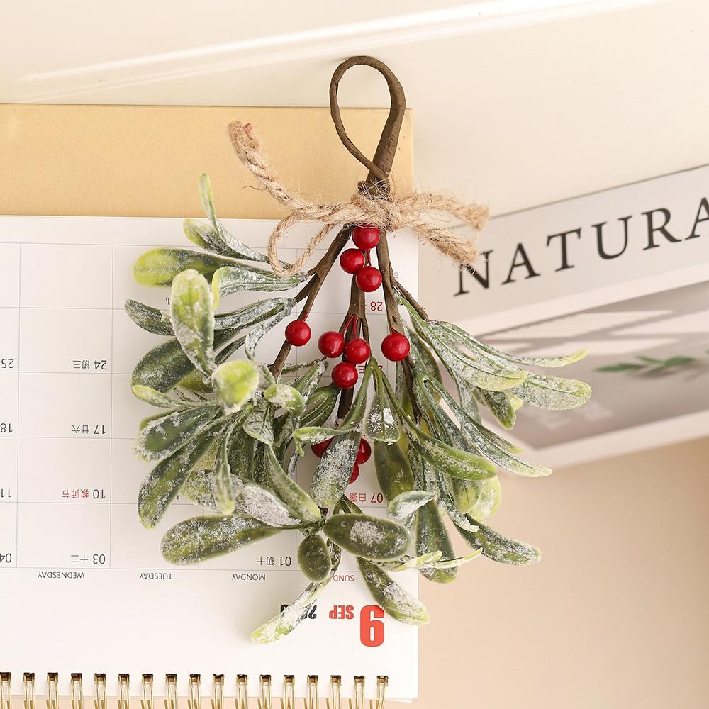 1Pcs 22CM Artificial Plant Pendant Christmas Tree Decoration for Home Decor New Year 2026 Ornament Navidad DIY Gifts Accessories