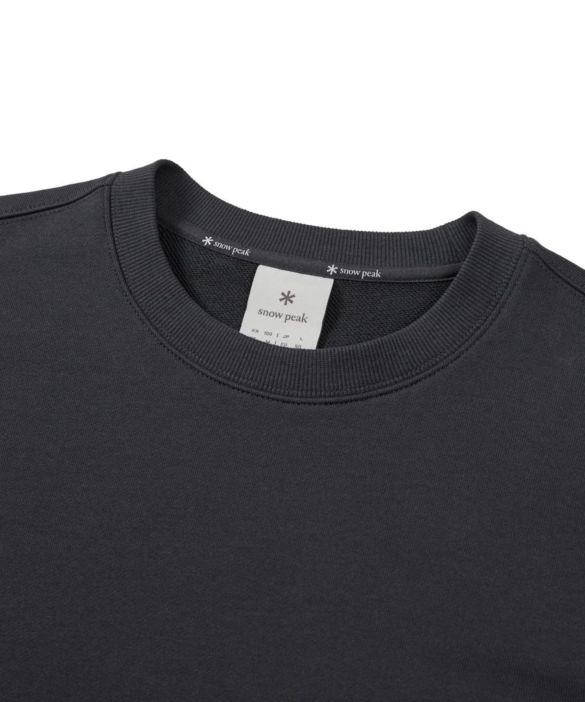 Snow Peak Jersey Basic Sweatshirt, size XL, GS-S25SMFHT50, perfect for camping, outdoor activities, and festivals.