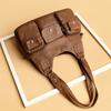 Shoulder Bag Women's Vintage Large Capacity Tote Bag Mother Bag Multi-Pocket Crossbody Bag