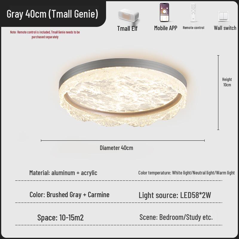 Xieduo 2025 Italian Light Luxury Ceiling Light for Eye Protection in Young Adult Bedrooms