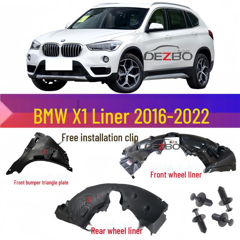 Compatible with BMW X1: Front Wheel F49, Rear Wheel F48, Fender F48, Liner F49, Mudguard. Triangle Plate Passenger Right [Brand Thick]