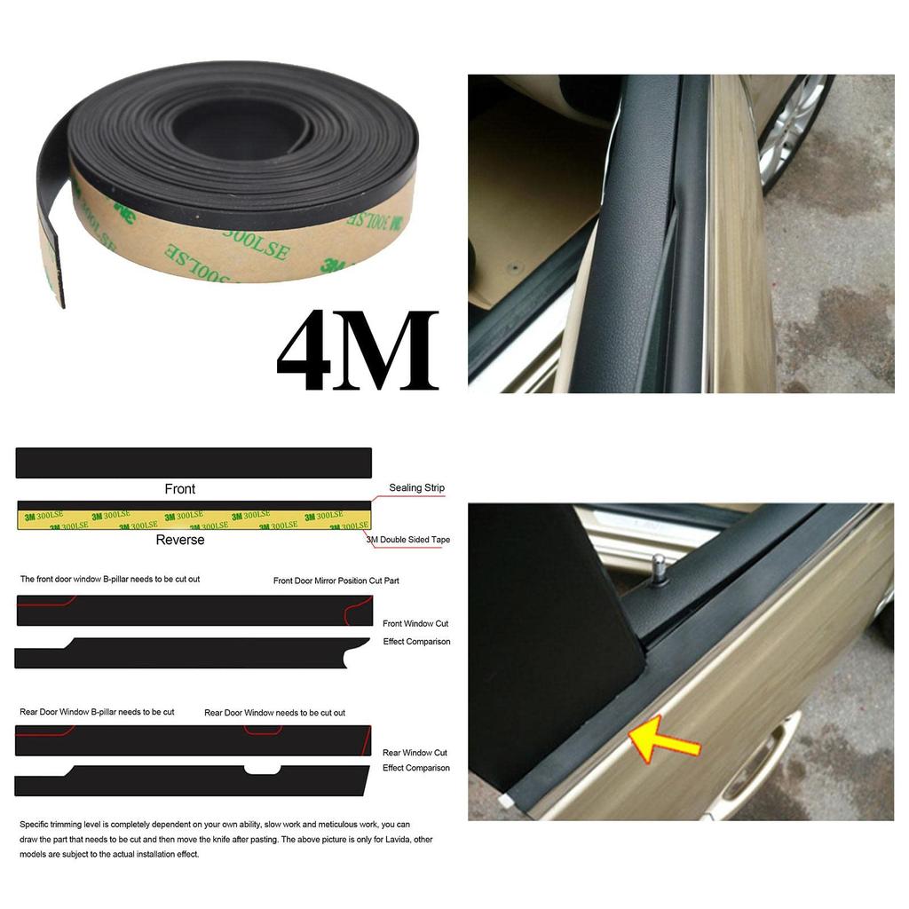 Car Rubber Seal, Car Door Guard, Weather Rubber Seal, For Car Windshield, Auto Strip,