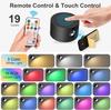 RGB Wall Lights with Remote and 19 Colors, 360° Rotation & 2000 mAh Battery, Dimmable Brightness &Touch Control for Bedroom/Gift