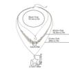 Fashion Metal Star Pendant Necklace For Women Punk Hip Hop Silver Color Multi Layered Pentagram Tassel Necklace Y2K Jewelry Gift