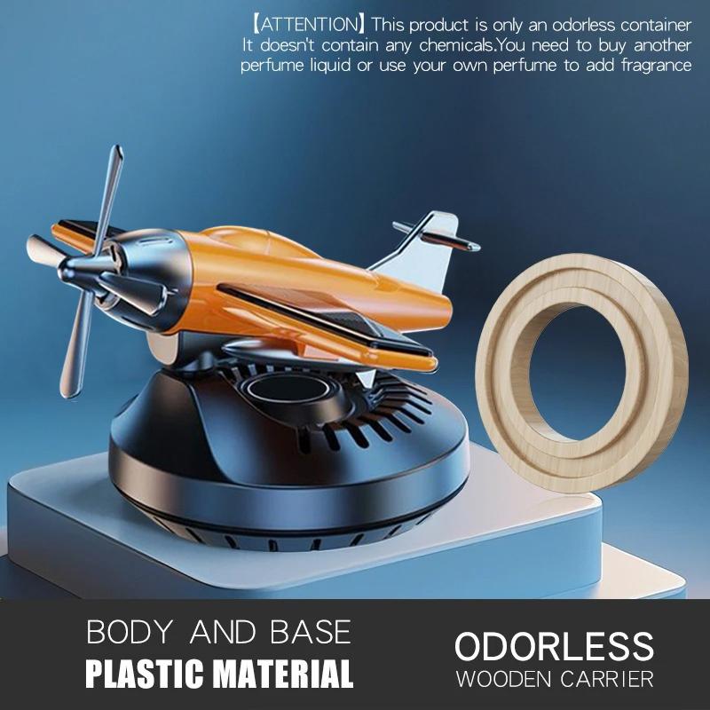 

Автомобильные солнечные украшения в виде самолета, вращающиеся на 360 градусов, креативные украшения для центральной консоли автомобиля с питанием, аксессуары для декора салона автомобиля