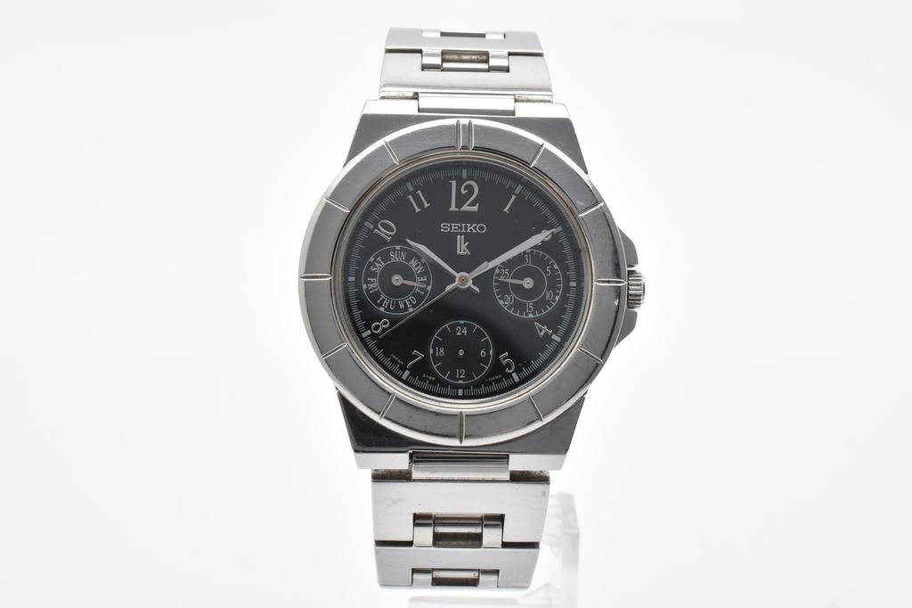 Used SEIKO LukiaWatches Stainless Steel Women blackDial