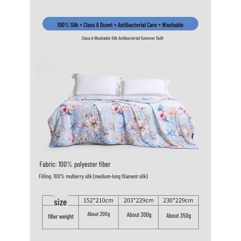 FUANNA Washable Tussah Silk Duvet