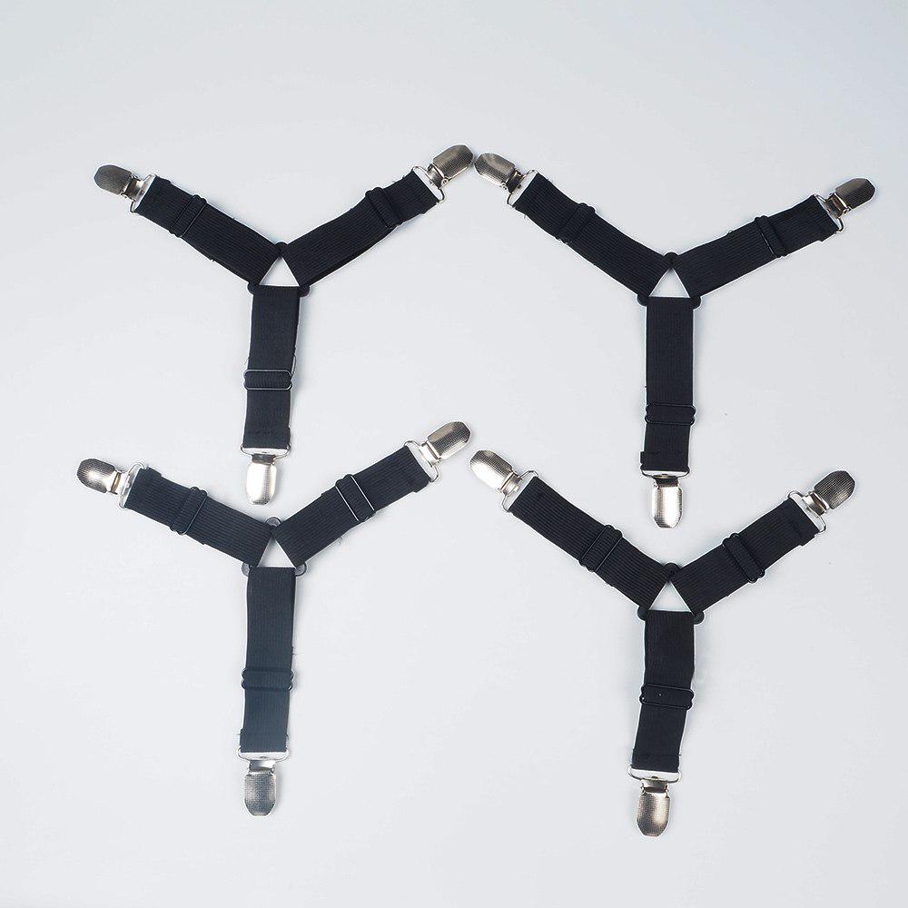 Clips Sheet Elastic Bed 4pcs Stainless Steel Mattress Fastener Belt Blanket Nonslip Gripper Holder