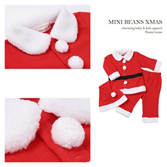 MiniBeans Santa Fleece Suit Suit, 3-Piece (90cm)