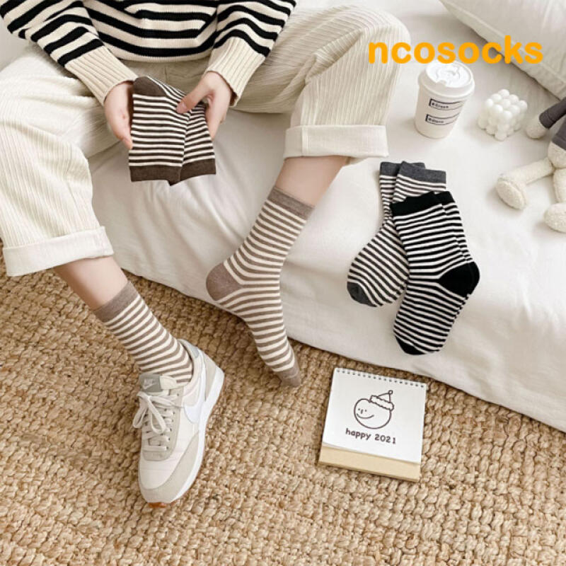Basic Striped Women s Socks 4-Pack gray