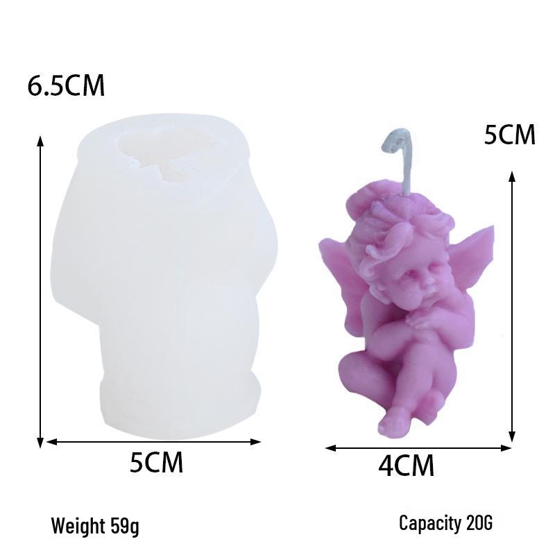 Angel Aroma Candle Silicone Mold for Home Decor