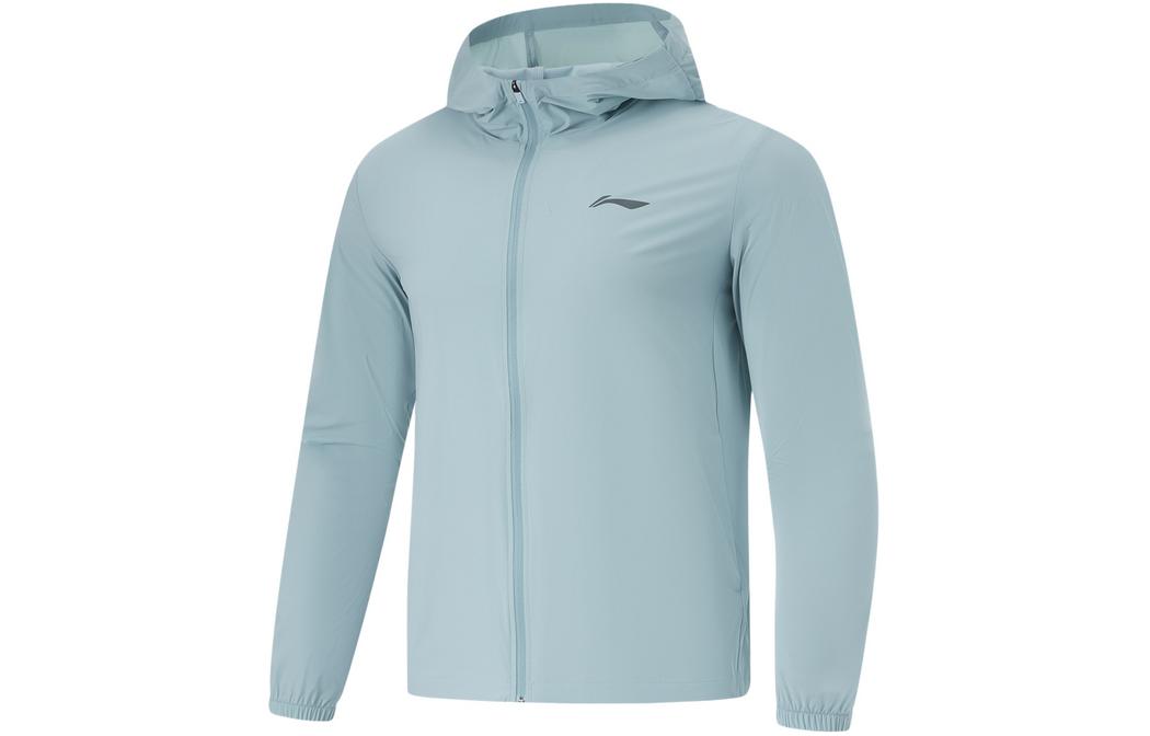 Li Ning Breathable UV Protection Cooling Sun Protection Clothing Men s Fish Eye Green AFDU163-6 L