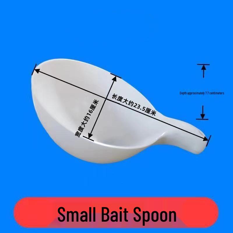 Thickened White Plastic Water Ladle for Aquaculture and Bathing