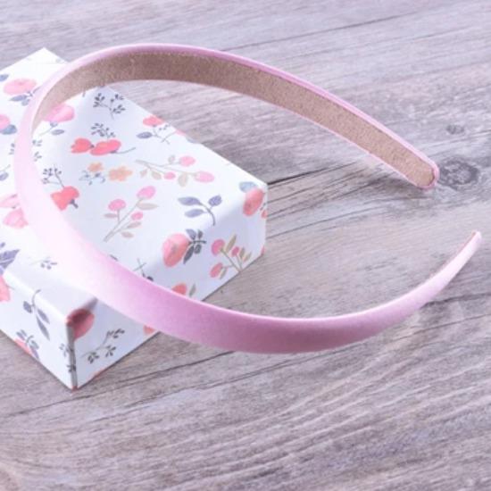 24 Stück/Los Satin Kunststoff Stirnband Einfarbig Haarbänder Kinder Schlichtes Haarband Kopfreifen Haarschmuck Für Frauen 15MM Breit