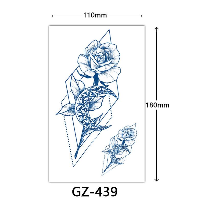 Autocolante Tatuaj Herbal, Autocolante Tatuaj cu Suc, Autocolante Tatuaj Semi-Permanent cu Litere Englezești Tatuaj