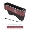 AUK2  Car USB Charging Colour Light Seat Gap Storage Box For Nissan X-Trail Qashqai Sentra Serena Tiida Teana Juke Leaf Micra Almera