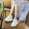 Foreign trade leather little white shoes women's versatile thick-soled muffin increases the height of 2025 autumn and winter new casual velvet bo