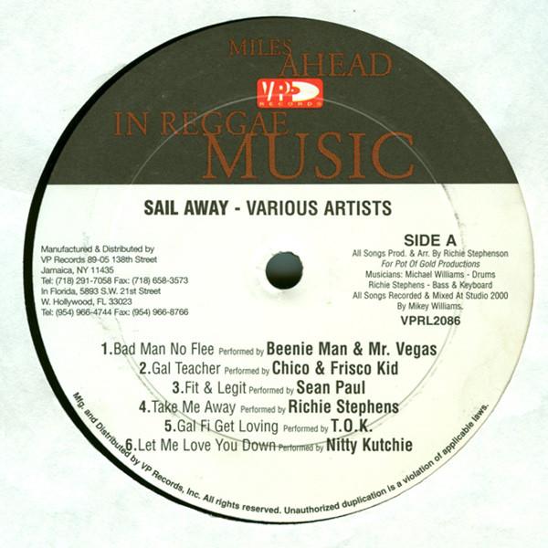 

12inch Record VARIOUS - Sail Away VPRL2086 VP Records 1999 US Reggae, Ska & Dub Used