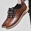 Classic Brand Men's Genuine Leather Shoes Simple Casual Shoes Men's Driving Shoes Soft Soles Men's Office Business Shoes