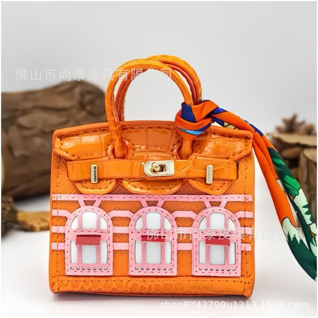Sınır ötesi moda kontrast kör kutu mini platin pencere küçük ev kolye kulaklık ruj araba anahtarı çanta kolye