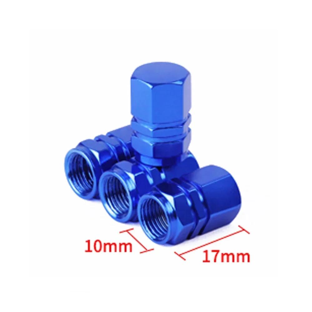 New Style Car Wheel Tire Valve Caps Tyre Rim Stem Covers With Rubber Seal Airdust Waterproof For Auto Motorcycles Trucks Bikes