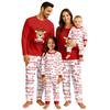 Print Cute Family Set Pajamas, Home Clothes, Family Set Long Sleeve Top Pants Set
