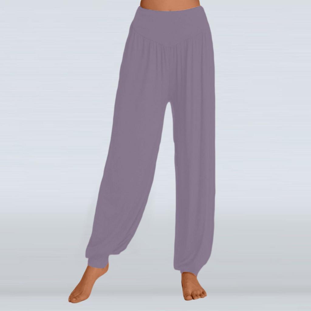 Solid Color Loose Casual Yoga Pants For Women Wide-leg Pants