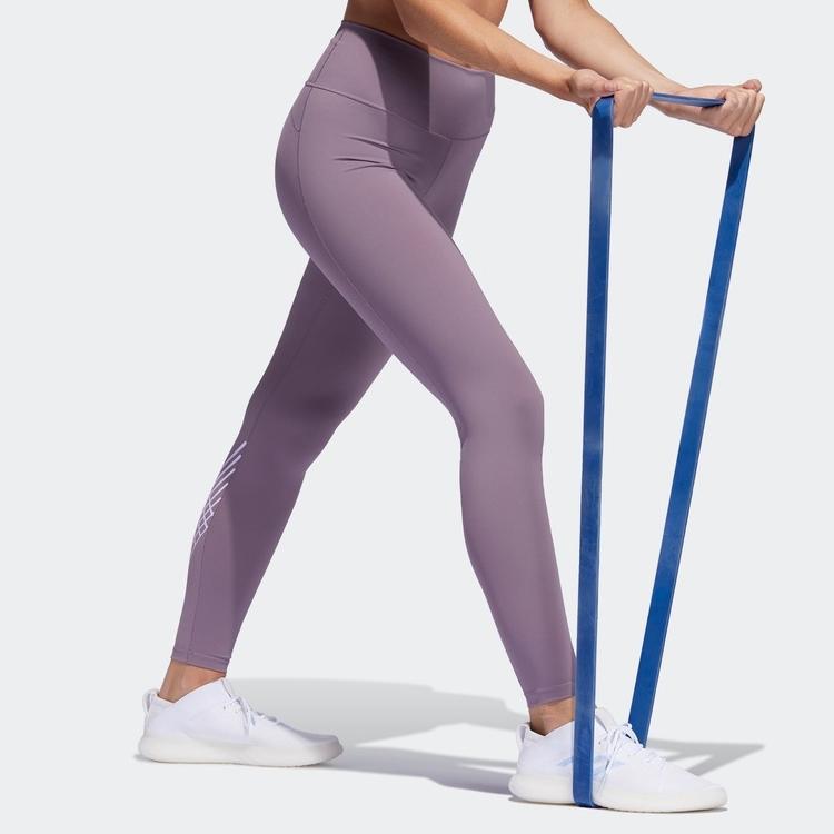 adidas Training Sports Leggings Women Bottoms Purple FJ7251