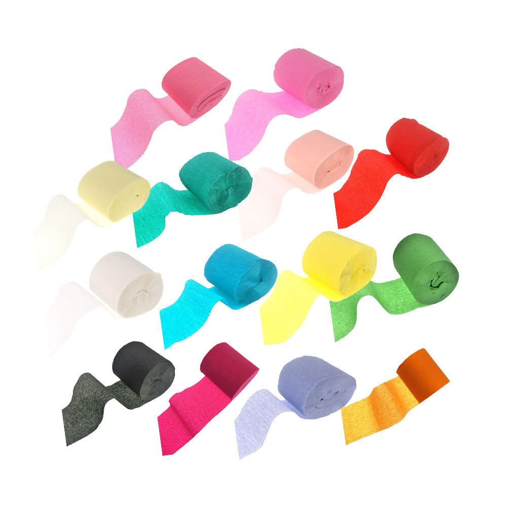 Iplusmile 14pcs Tissue Paper Streamers DIY Crepe Paper Halloween Party Decorations Party Streamers Crepe Paper Crepe Paper Ribbons Streamer