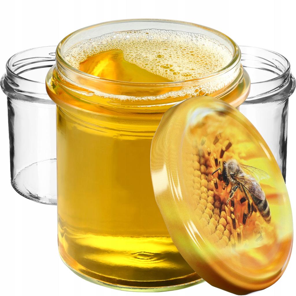 KADAX 10x Glas Glas 350ml Für Konserven Marmelade Honig Pastete Fleisch
