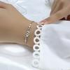 925 Silver Butterfly Bracelet for Girl Bead String Design Insect Fashion Versatile Jewelry Gift