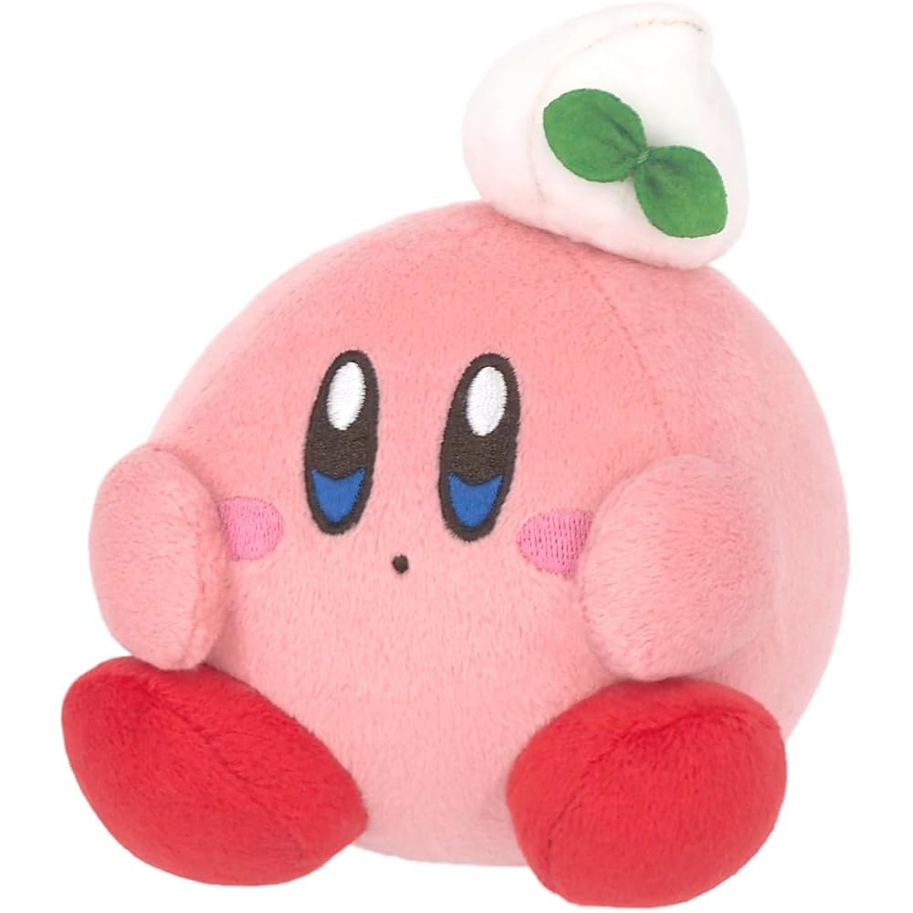 Sanei Boeki Kirby Gourmet Festival Mini Plush Toy Whipped Cream 11x15x12.5cm KGF-02