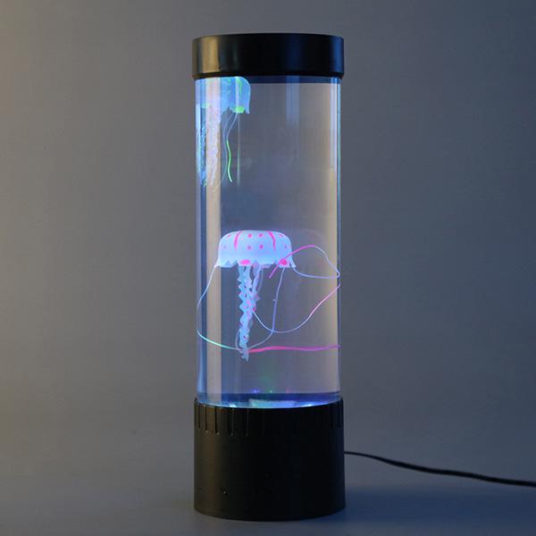 Color-Changing USB Jellyfish LED Lamp - Creative Cylindrical Night Light