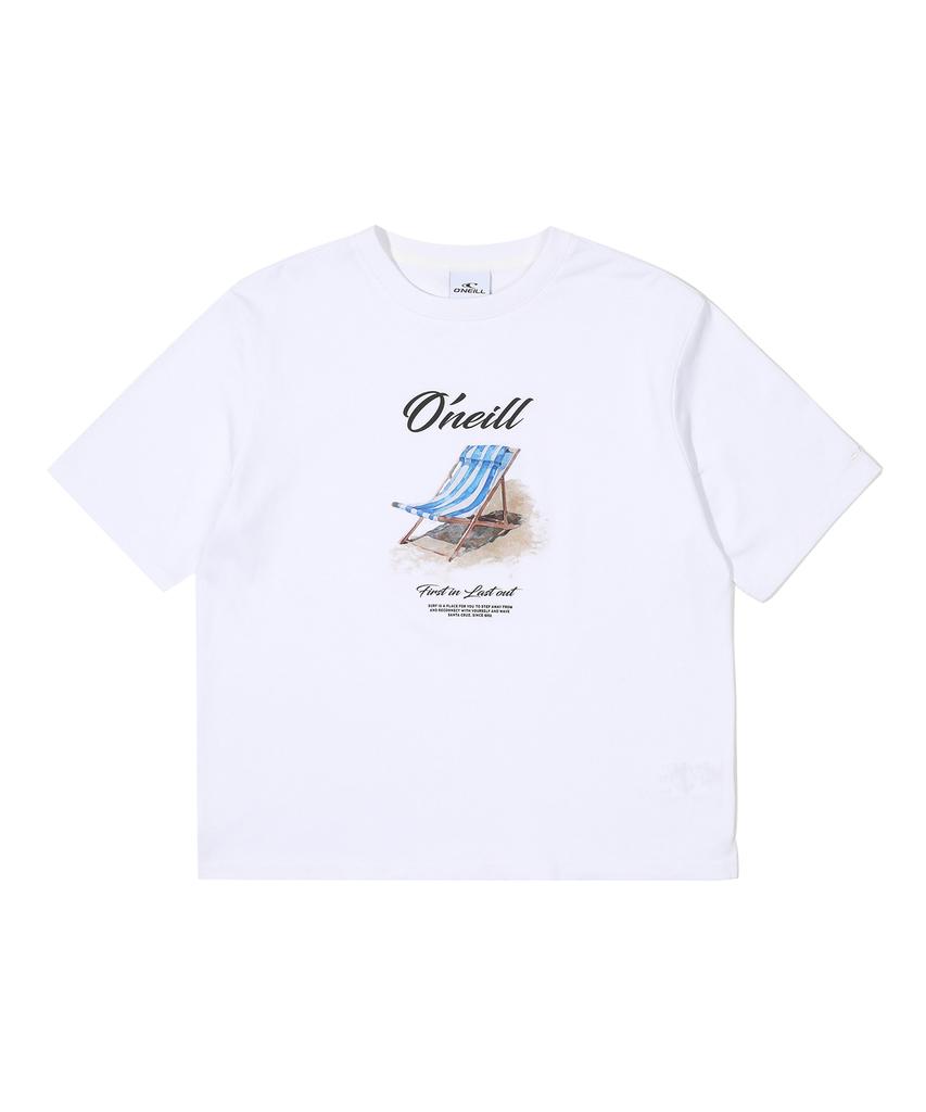 ONEILL Women'S Beach Chair Short Sleeve T-Shirt Owtro6157-101
