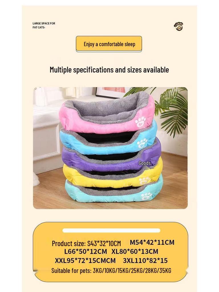 Universal Four Seasons Pet Bed: Warm Winter Nest for Cats & Dogs, All Sizes