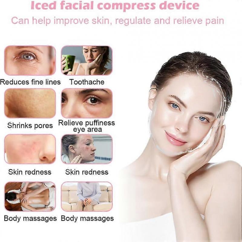 Ice Roller For Face and Eye,Facial Beauty Ice Roller Skin Care Tools, Ice Facial Cube Gua Sha Face Massage,Upgrated Ice Facial Roller