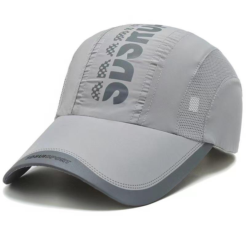 Gorra de Running Ligera de Secado Rápido para Hombre - Transpirable, Protector Solar, Estilo Veraniego, Ajuste Grande