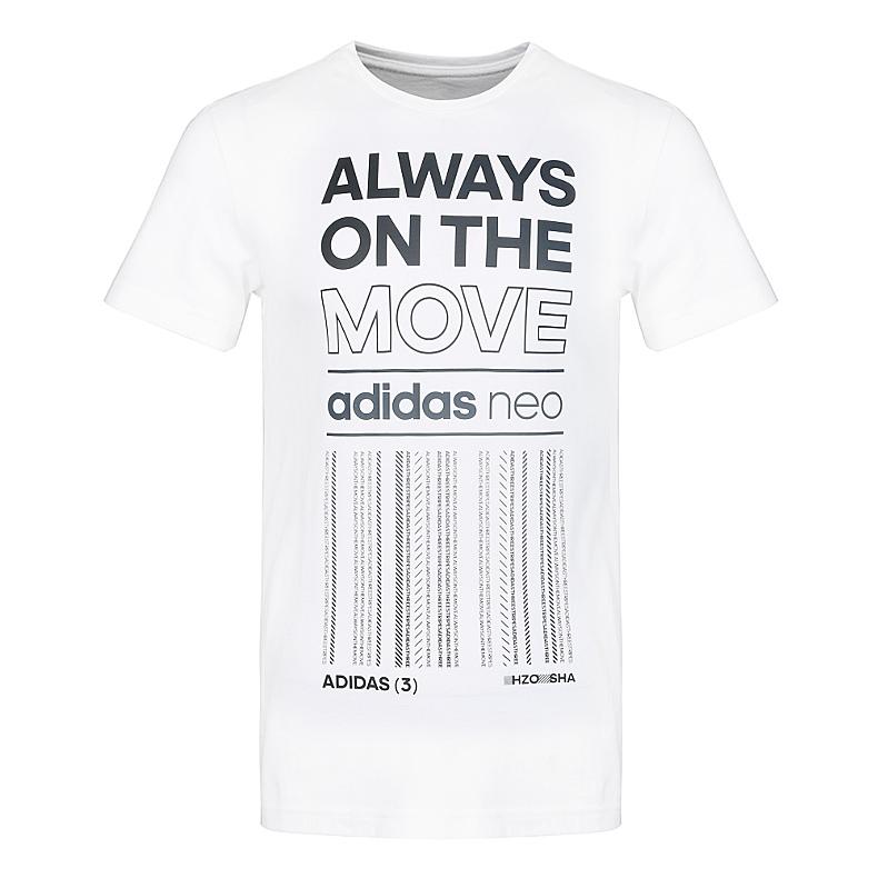 Adidas Neo M FV TRVL T 2 Casual Round Neck Pullover Short Sleeve T-Shirt Men tops White DU2414 XXL