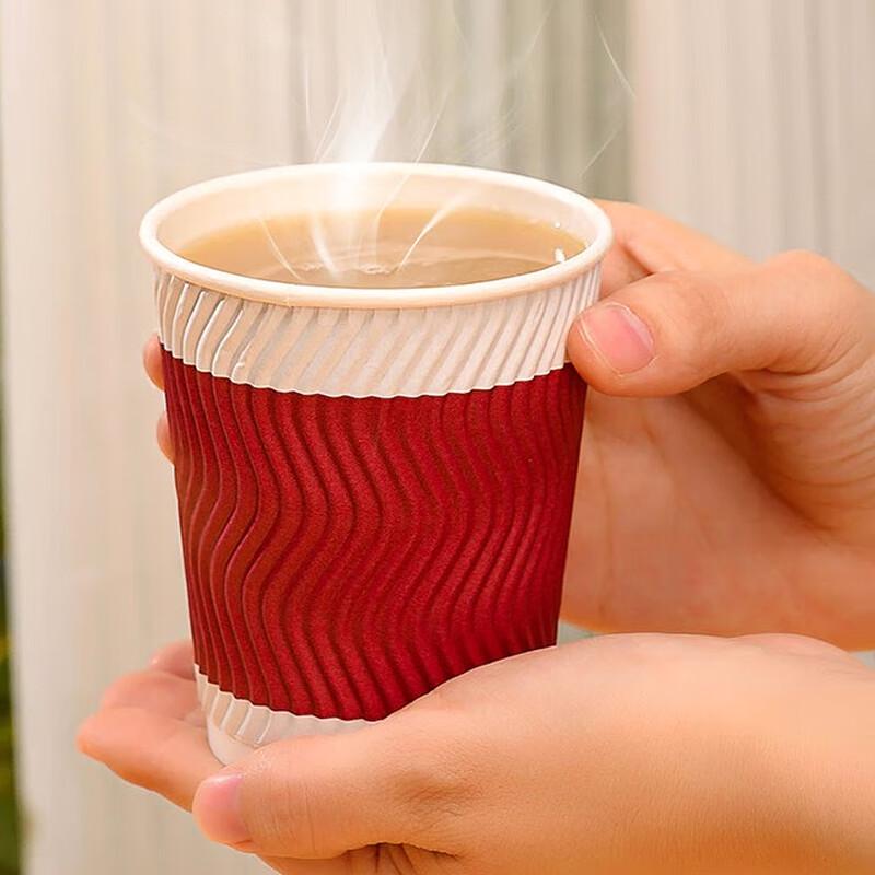 8oz Disposable Corrugated Paper Cups
