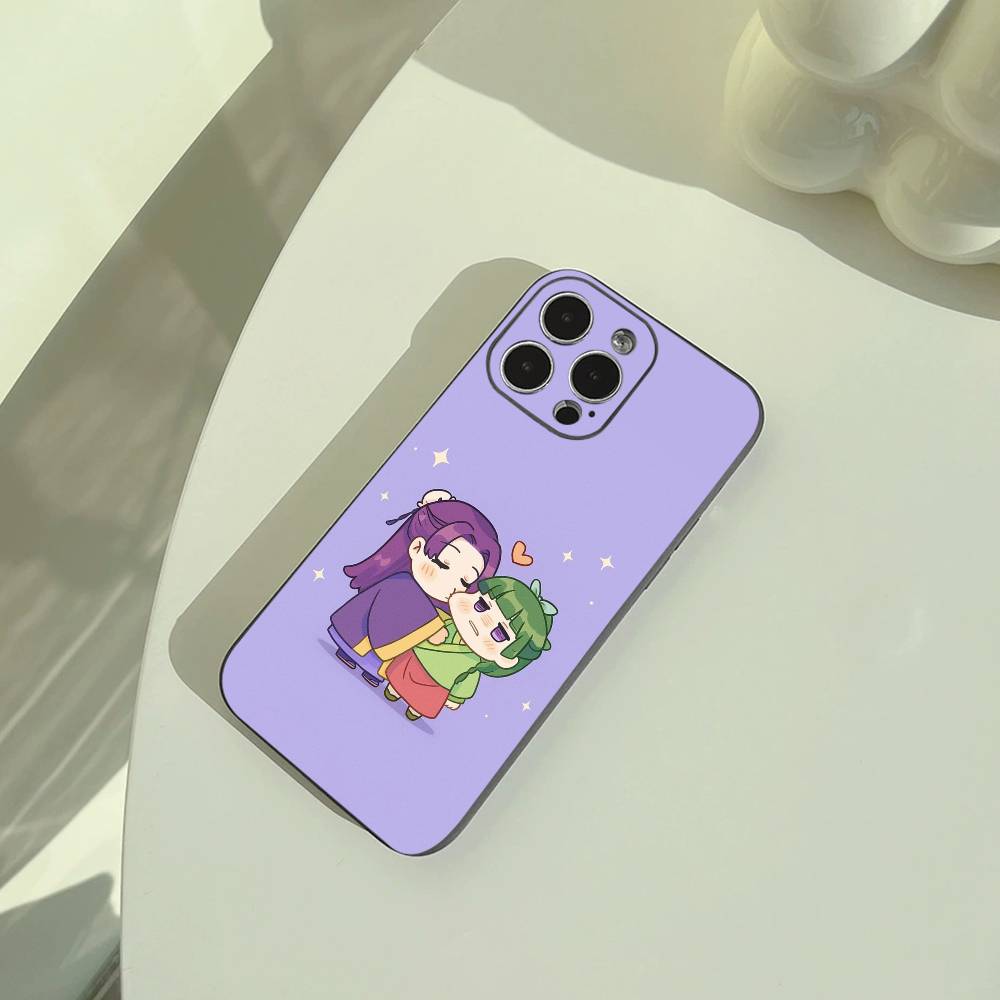The Apothecary Diaries-Maomao-Jinshi Phone Case For iPhone 17,16,15,14,13,12,11 Pro Max,16Plus,XS Soft Black Cover