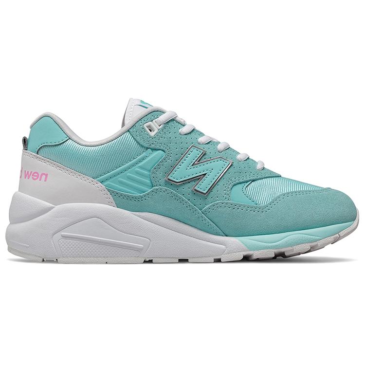 New Balance Nb 580 Round Toe Lace-Up Low-Top Running Shoes Women Sneakers Aqua-Blue CWT580TB
