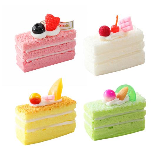 Mousse Cake Squeeze Toy Soft Stress Relief Toy Slow Rising Rectangular Cake Fidget Toy for Kids Adults Office Workers Anxiety Relief