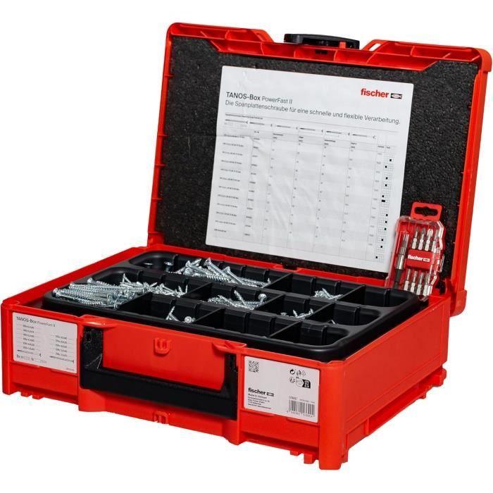 Fischer tanos box powerfast ii,jeu de vis de 1 801 pièces