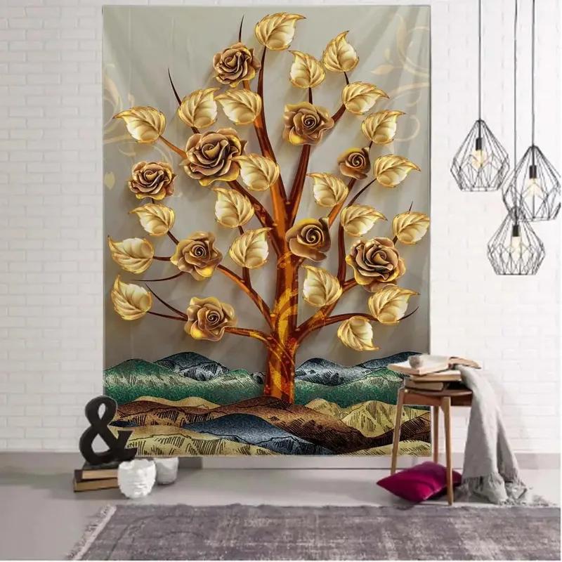 Vintage Elephant Mural Tapestry Office Living Room Decoration Home Wall Tapestry