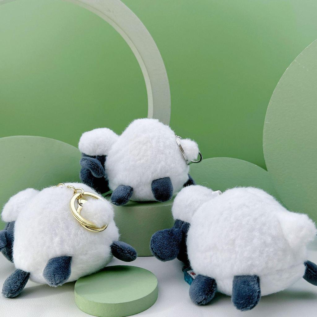 Czarna Owca Pluszowa Zabawka Brelok - Mała Zawieszka do Torby