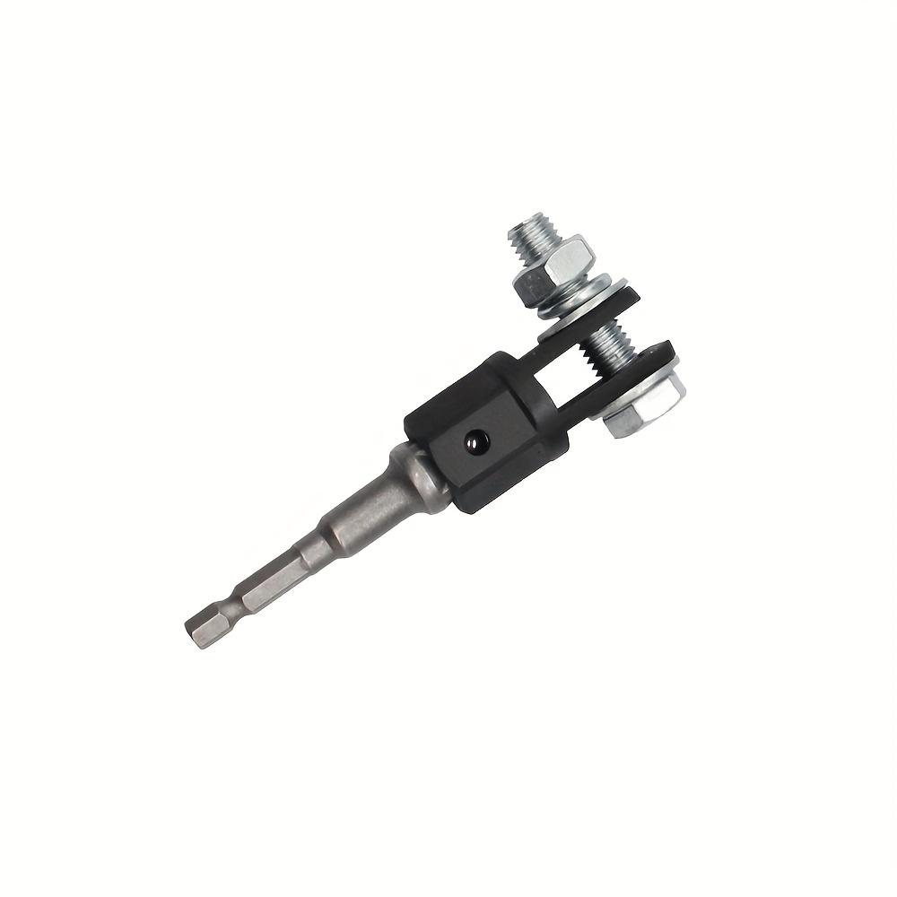 2pcs(Adapter + Steel Ball Post)Heavy-Drive High-Carbon Steel Jack Adapter | Adjustable Jaw Impact Wrench Socket with Hex Bolts for Automotive Repair
